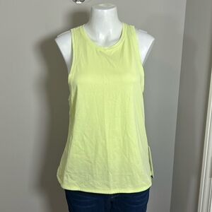 LULULEMON Squad Goals Tank Top Stretch Cotton Jersey Hip Length Sz 6 Yellow NEW